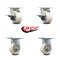 Service Caster 4 Inch Kingpinless Nylon Wheel Caster Brakes 2 Rigid, 2PK SCC-KP30S420-NYR-SLB-2-R-2 - alternate 6